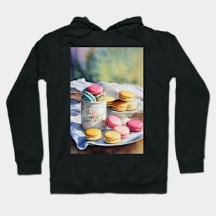 Watercolor macarons Hoodie